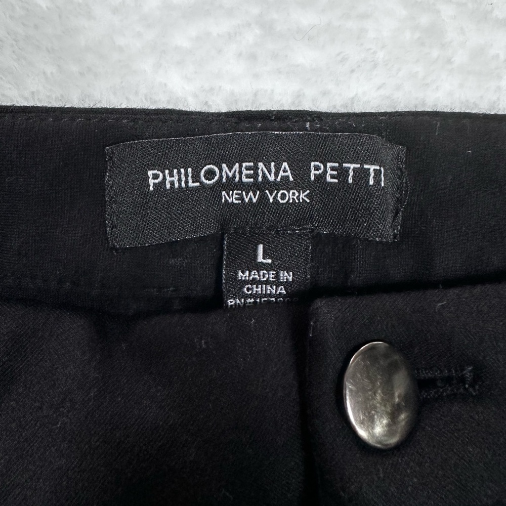 Philomena Petti Black Ankle-Length Cropped Pants Women’s Large - Picture 8 of 8